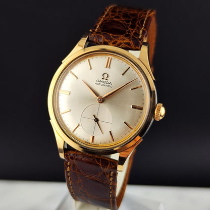 Omega Classic Automatic Rosegold White Dial (1 of 1) Like New 1950 Serviced 09/2026 [REF. 2638]