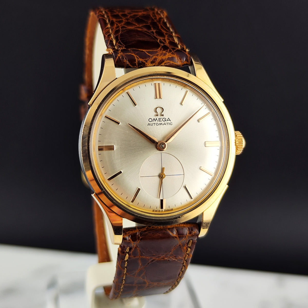 Omega Classic Automatic Rosegold White Dial (1 of 1) Like New 1950 Serviced 09/2026 [REF. 2638]