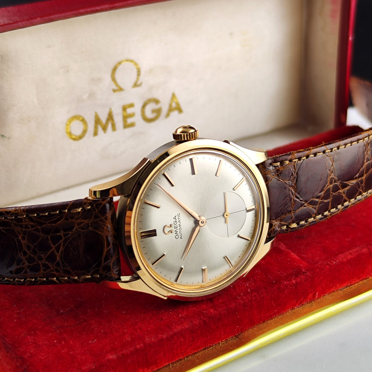 Omega Classic Automatic Rosegold White Dial (1 of 1) Like New 1950 Serviced 09/2026 [REF. 2638]