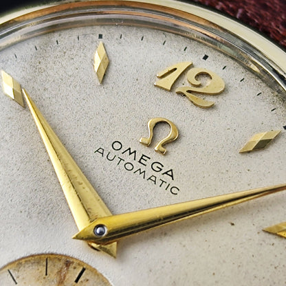 Omega Classic Automatic 14ct Gold Filled White Dial 1950 Serviced 09/2026 [REF. F6212]