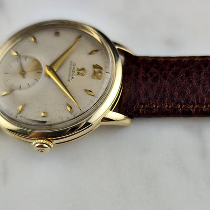 Omega Classic Automatic 14ct Gold Filled White Dial 1950 Serviced 09/2026 [REF. F6212]