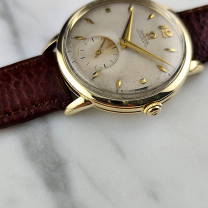 Omega Classic Automatic 14ct Gold Filled White Dial 1950 Serviced 09/2026 [REF. F6212]