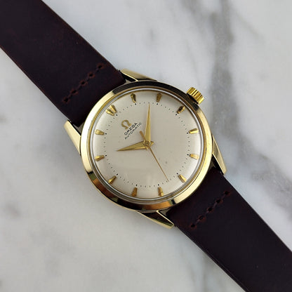 Omega Classic Bumper Automatic 14K Goldfilled White Dial 1952 – Bild 1