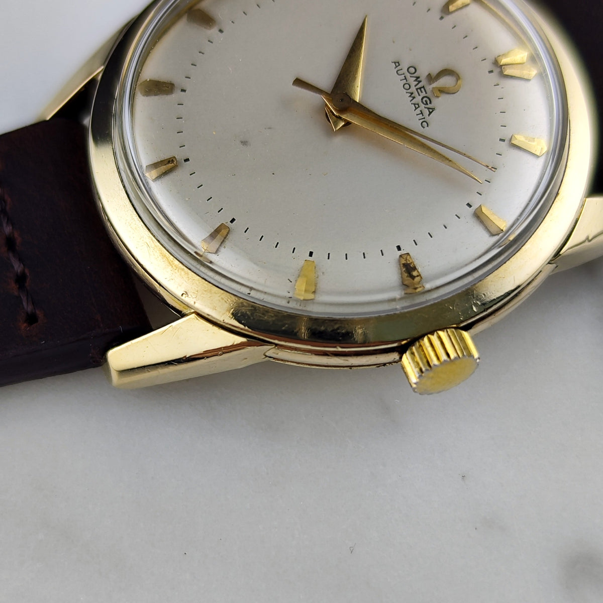 Omega Classic Bumper Automatic 14K Goldfilled White Dial 1952 – Bild 10