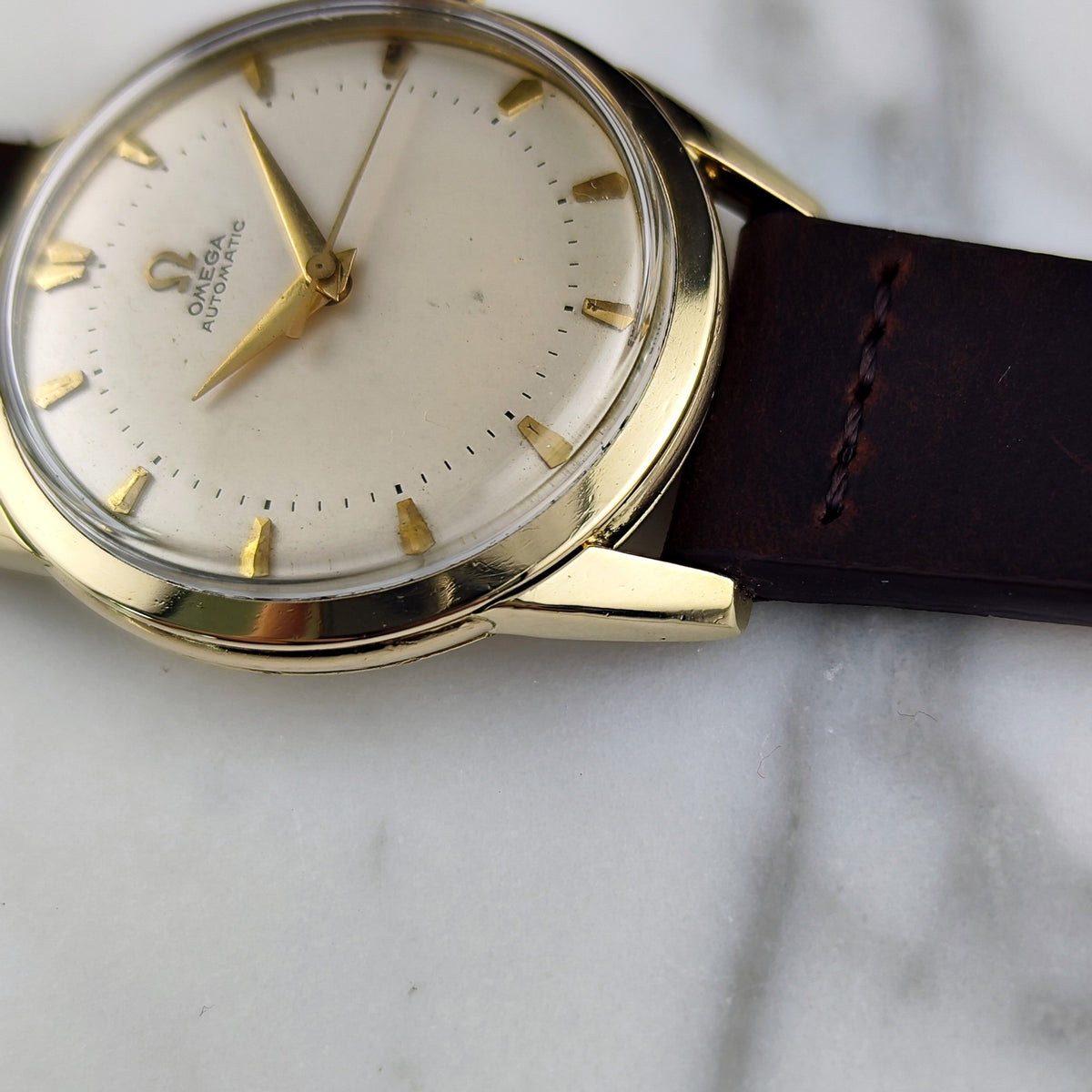 Omega Classic Bumper Automatic 14K Goldfilled White Dial 1952 – Bild 11