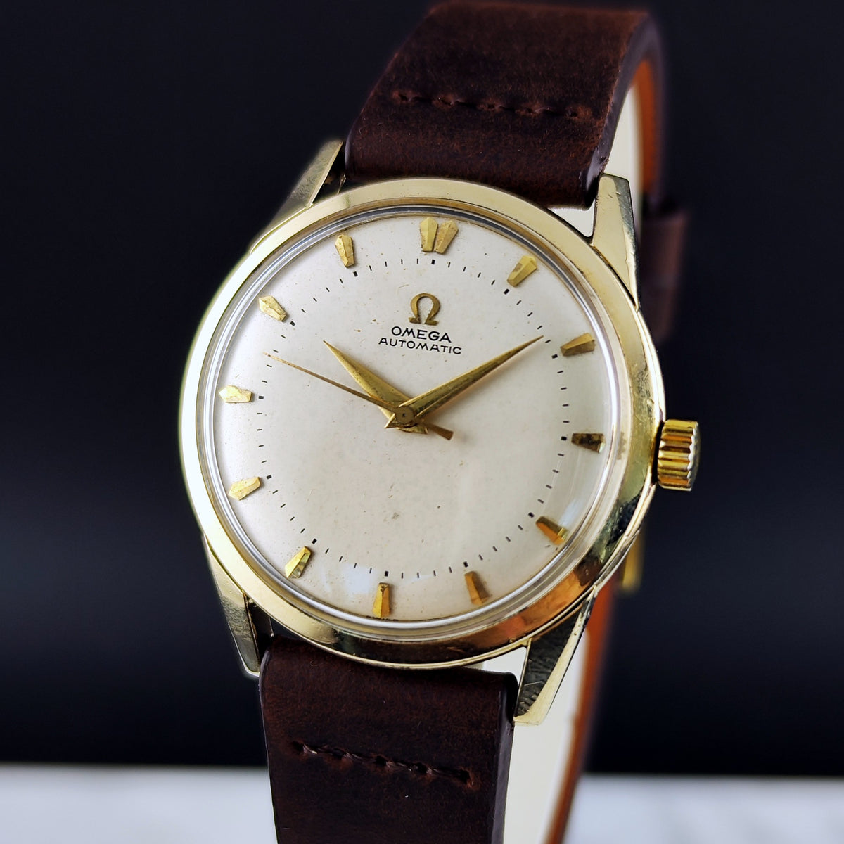 Omega Classic Bumper Automatic 14K Goldfilled White Dial 1952 – Bild 3