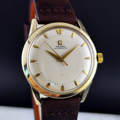 Omega Classic Bumper Automatic 14K Goldfilled White Dial 1952 – Bild 4