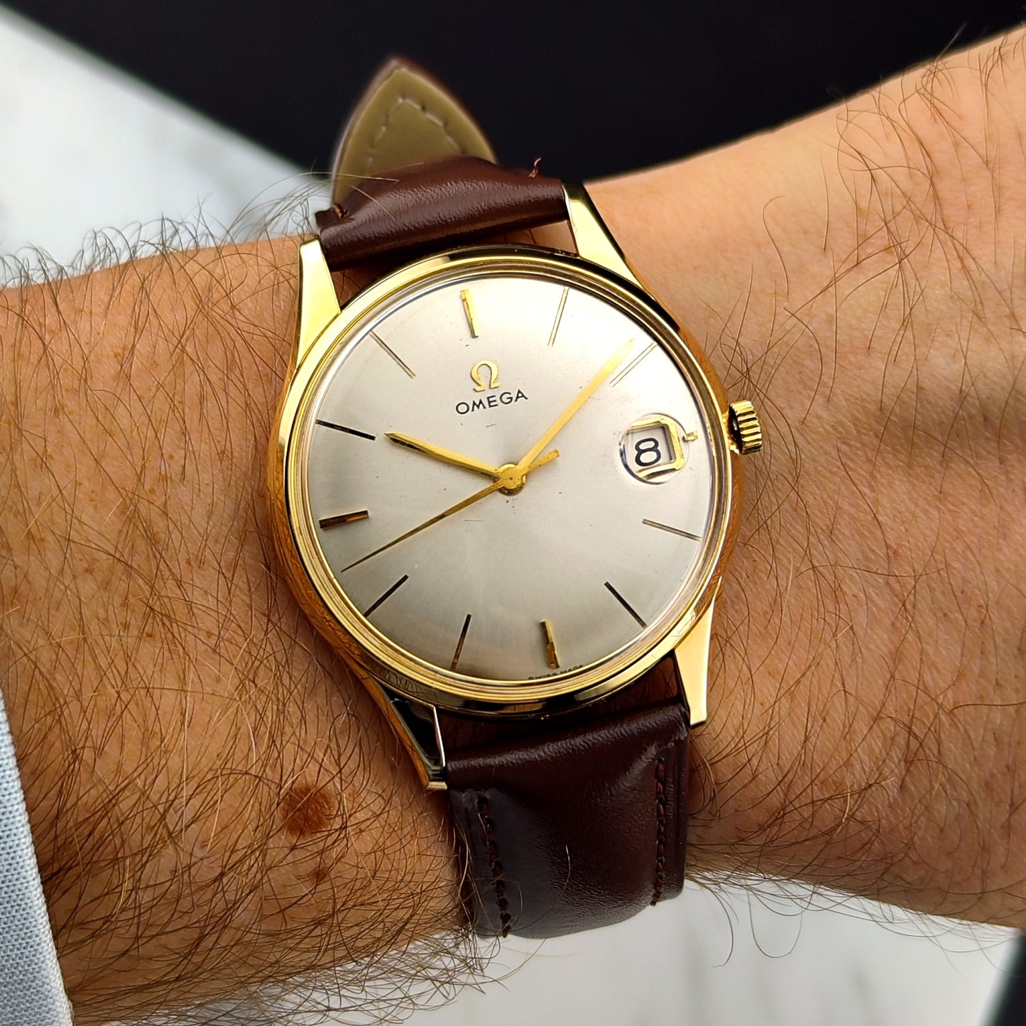 OMEGA Classic Date Gold White Dial [REF. 14794]