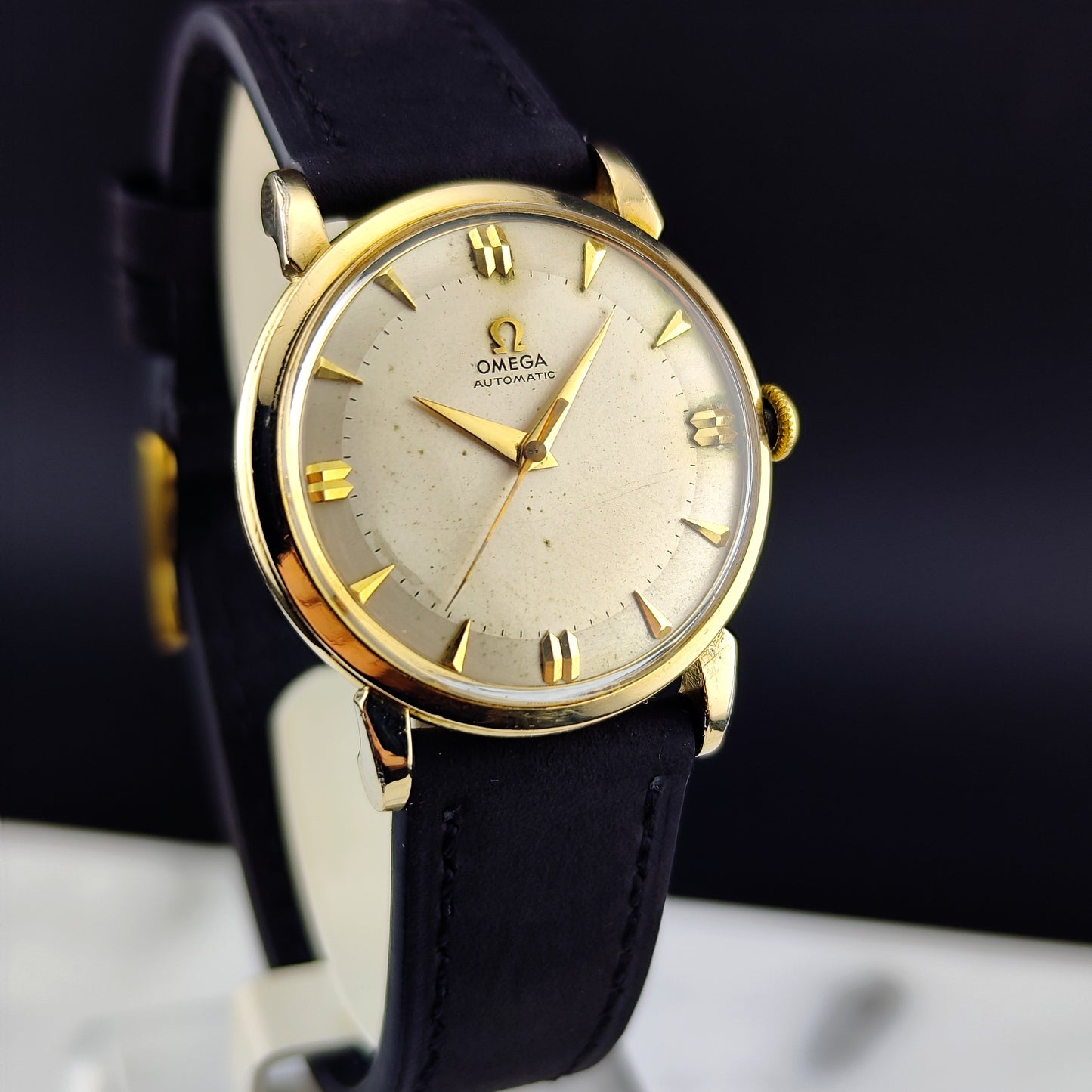 OMEGA Classic Gold 80 Micron Rare Bumper Automatic 1947 [REF. 2445]