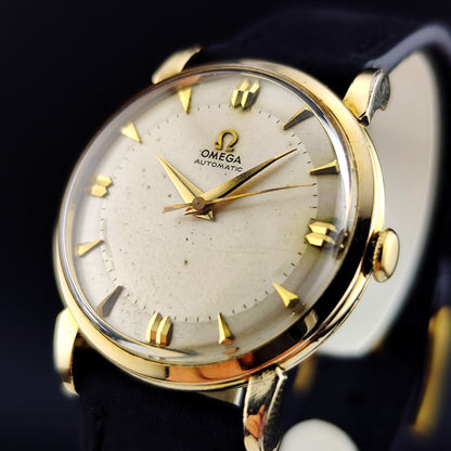 OMEGA Classic Gold 80 Micron Rare Bumper Automatic 1947 [REF. 2445]