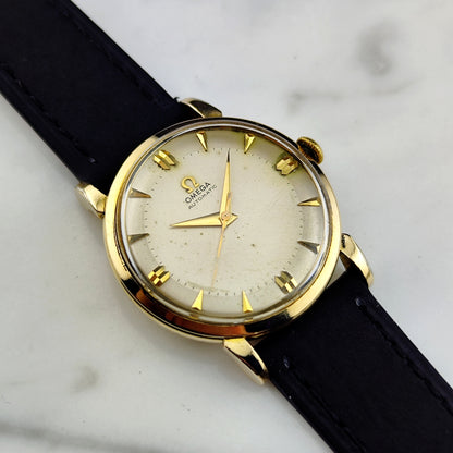 OMEGA Classic Gold 80 Micron Rare Bumper Automatic 1947 [REF. 2445]
