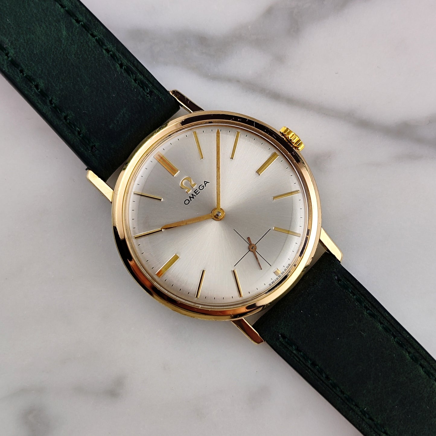 OMEGA Classic Gold White Dial 1962 Mint [REF. 121.002]