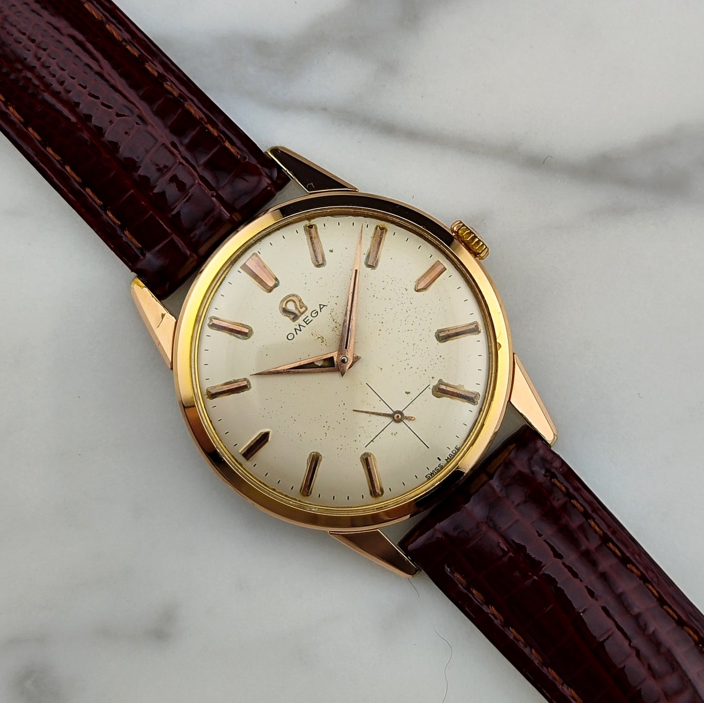 OMEGA Classic Gold White Dial with Box [REF. 14391-4]