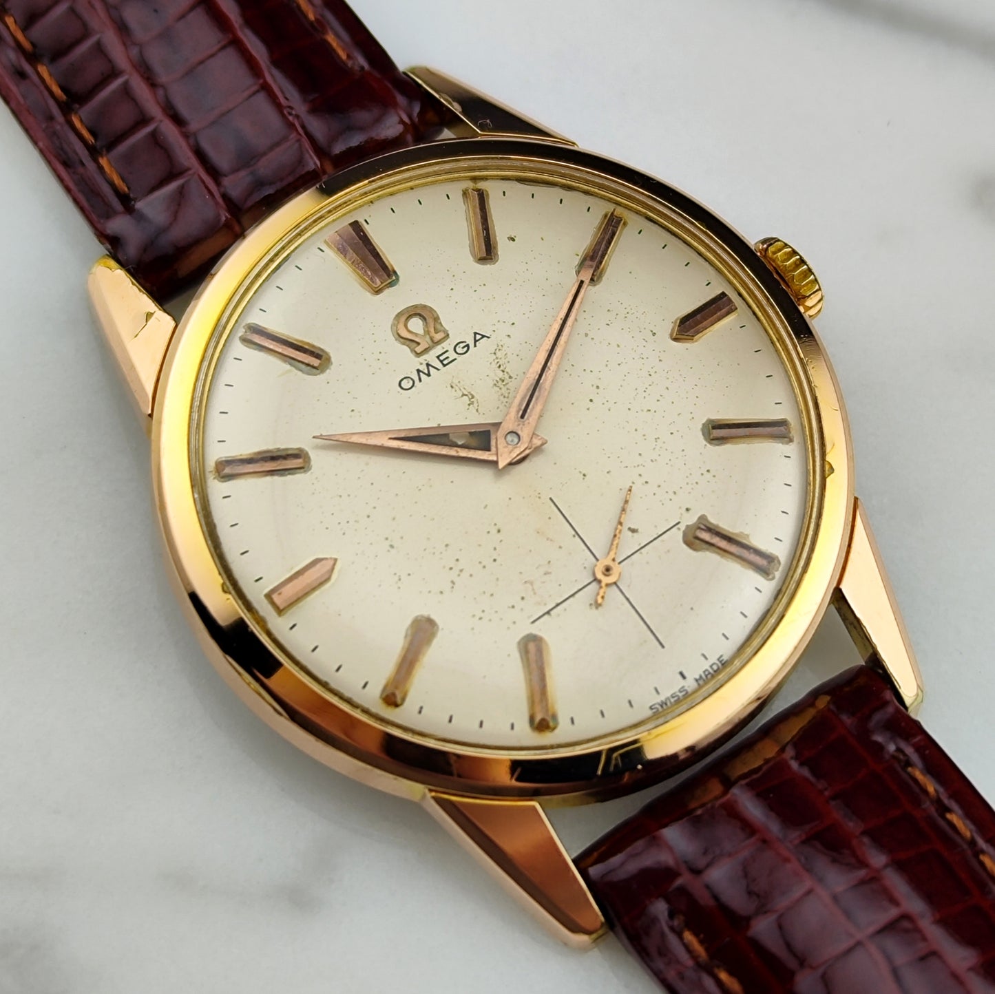 OMEGA Classic Gold White Dial with Box [REF. 14391-4]