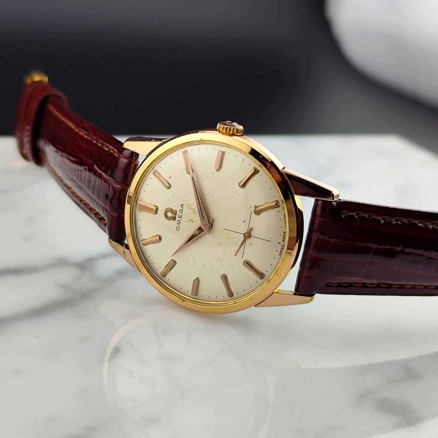OMEGA Classic Gold White Dial with Box [REF. 14391-4]