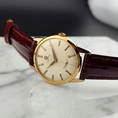 OMEGA Classic Gold White Dial with Box [REF. 14391-4]