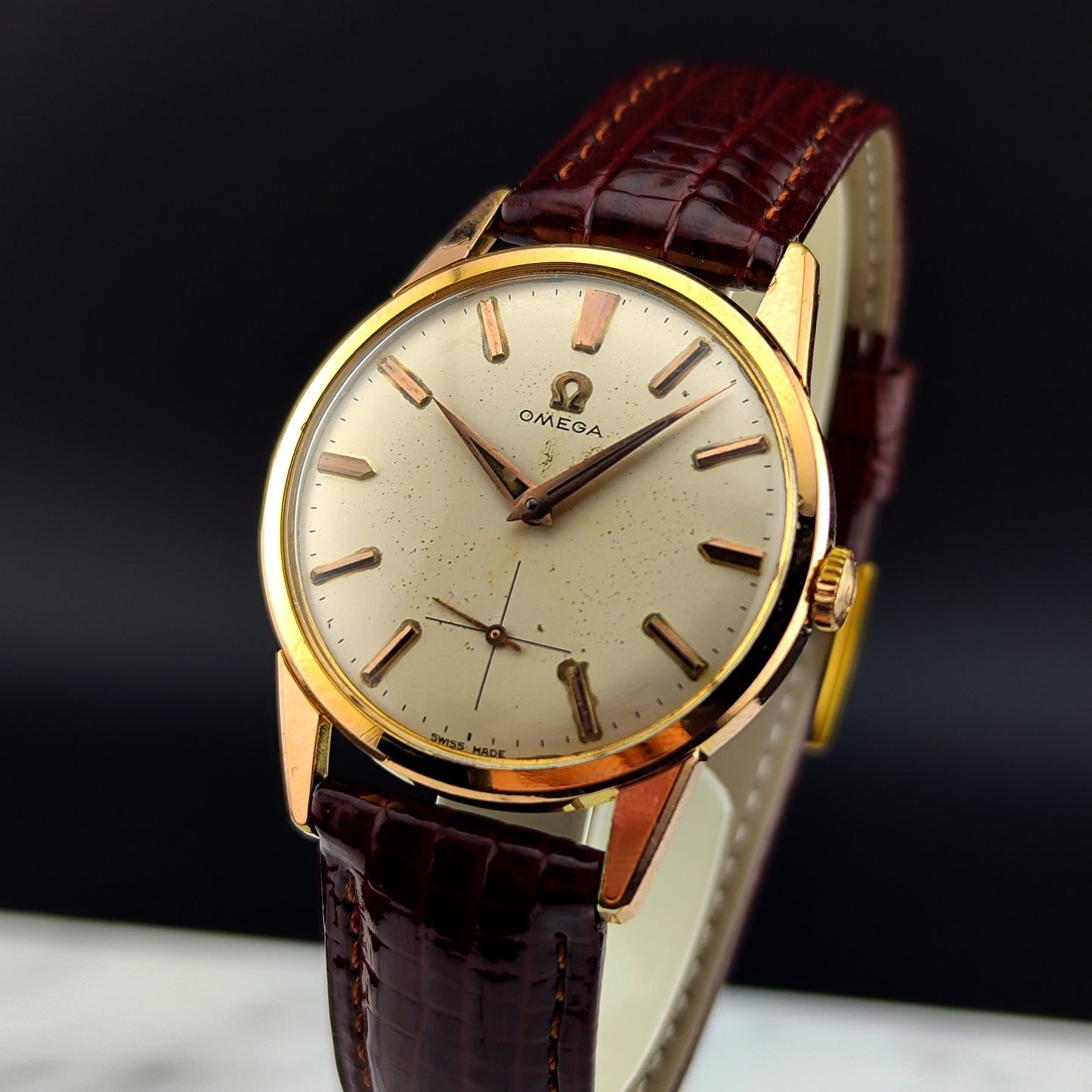 OMEGA Classic Gold White Dial with Box [REF. 14391-4]