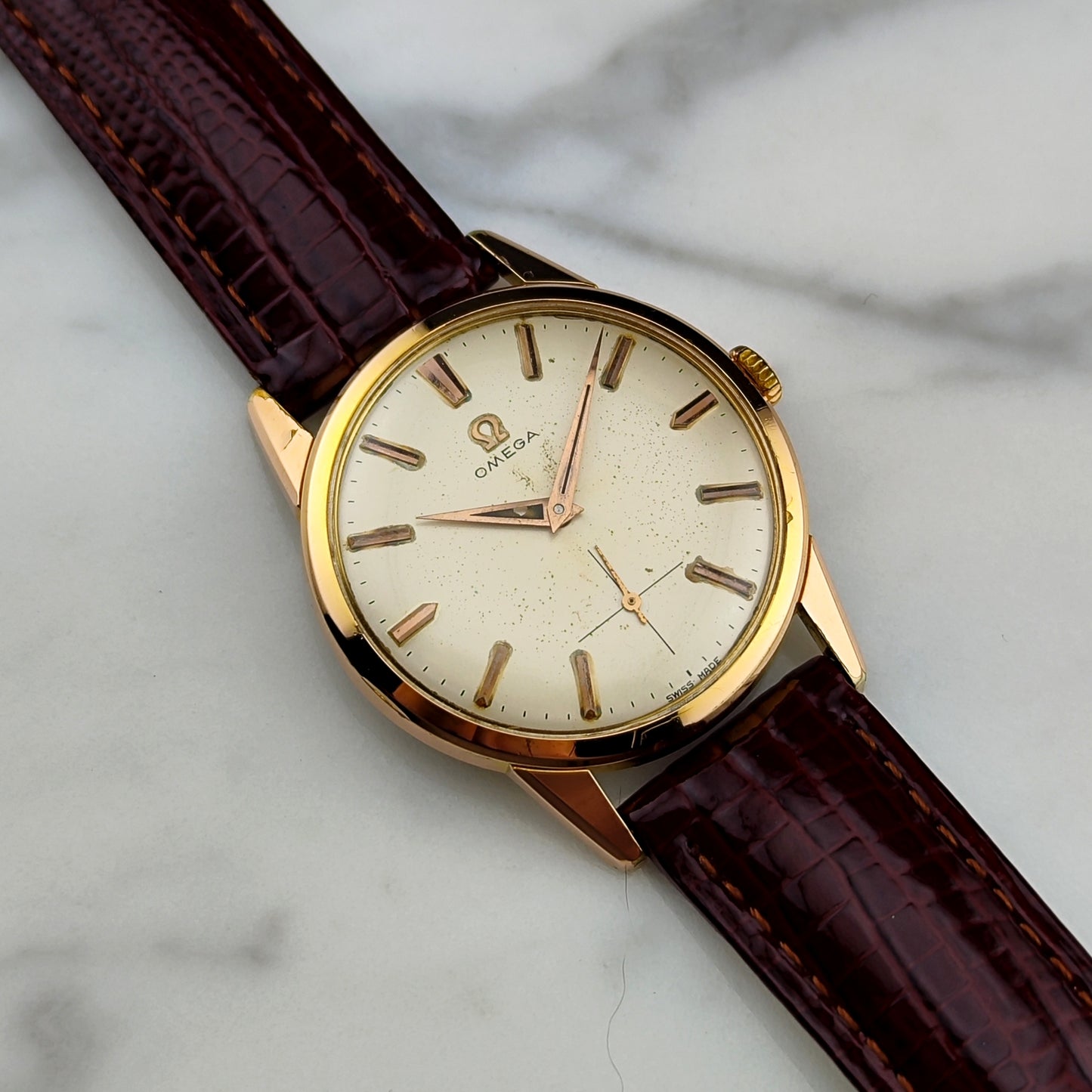 OMEGA Classic Gold White Dial with Box [REF. 14391-4]
