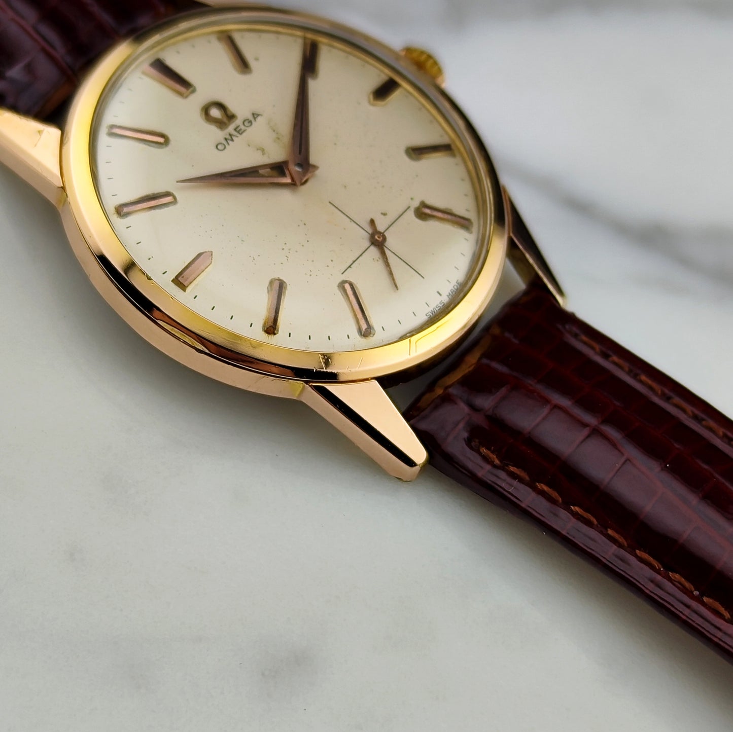 OMEGA Classic Gold White Dial with Box [REF. 14391-4]