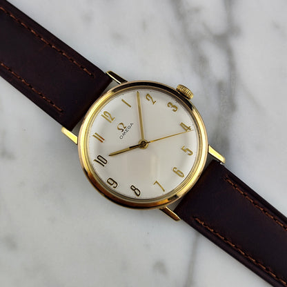 Omega Classic Gold White Numbers Dial 1963 Serviced 10/2026 – Bild 1