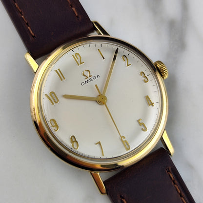Omega Classic Gold White Numbers Dial 1963 Serviced 10/2026 – Bild 6