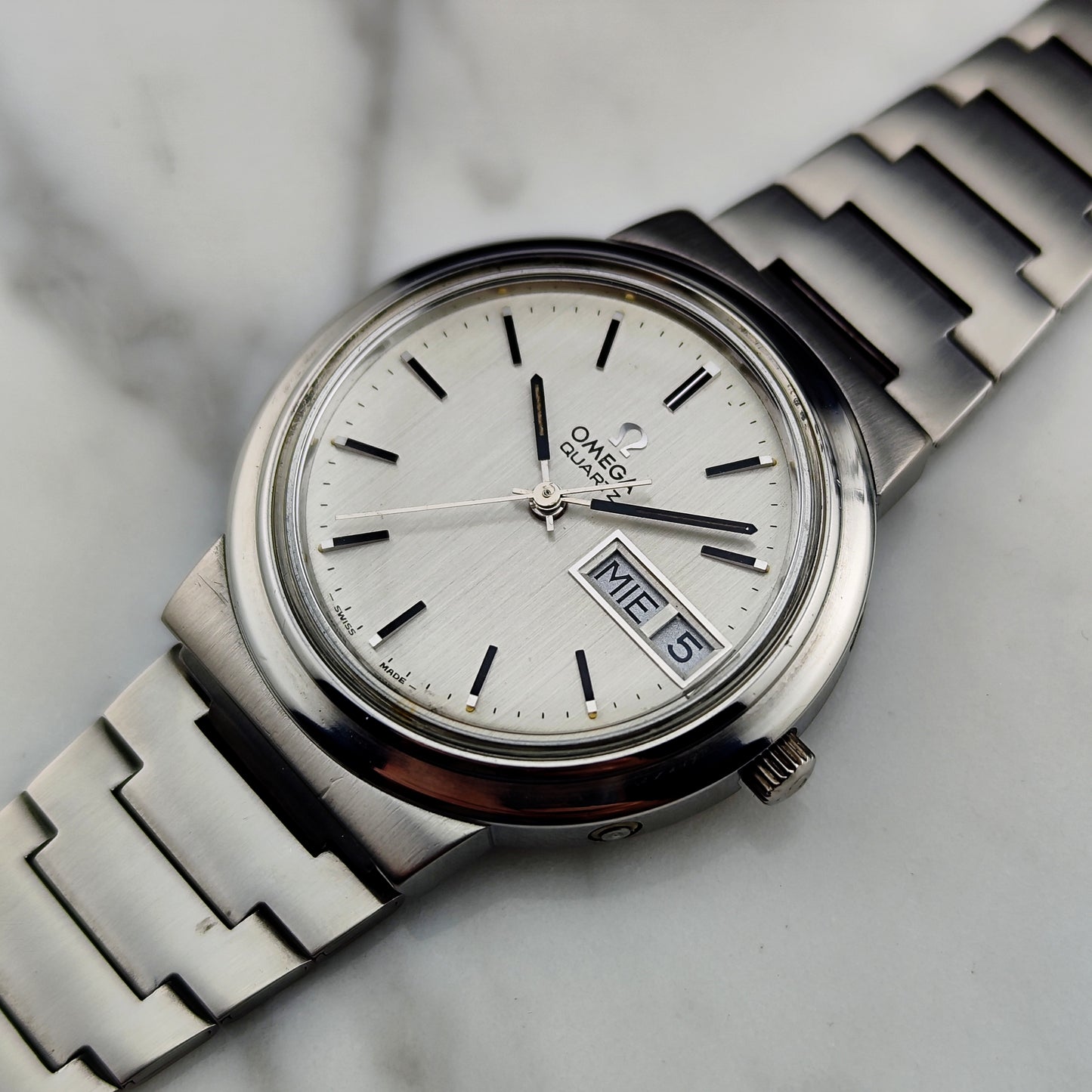 OMEGA Classic Silver Dial France Day-Date Quartz 1975 [REF. 196.0058]