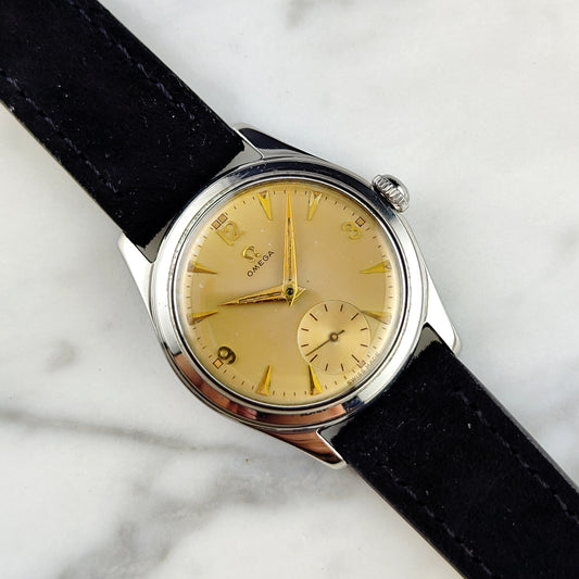 Omega Classic Steel Gold Dial 50s 1952 [REF. 2691]