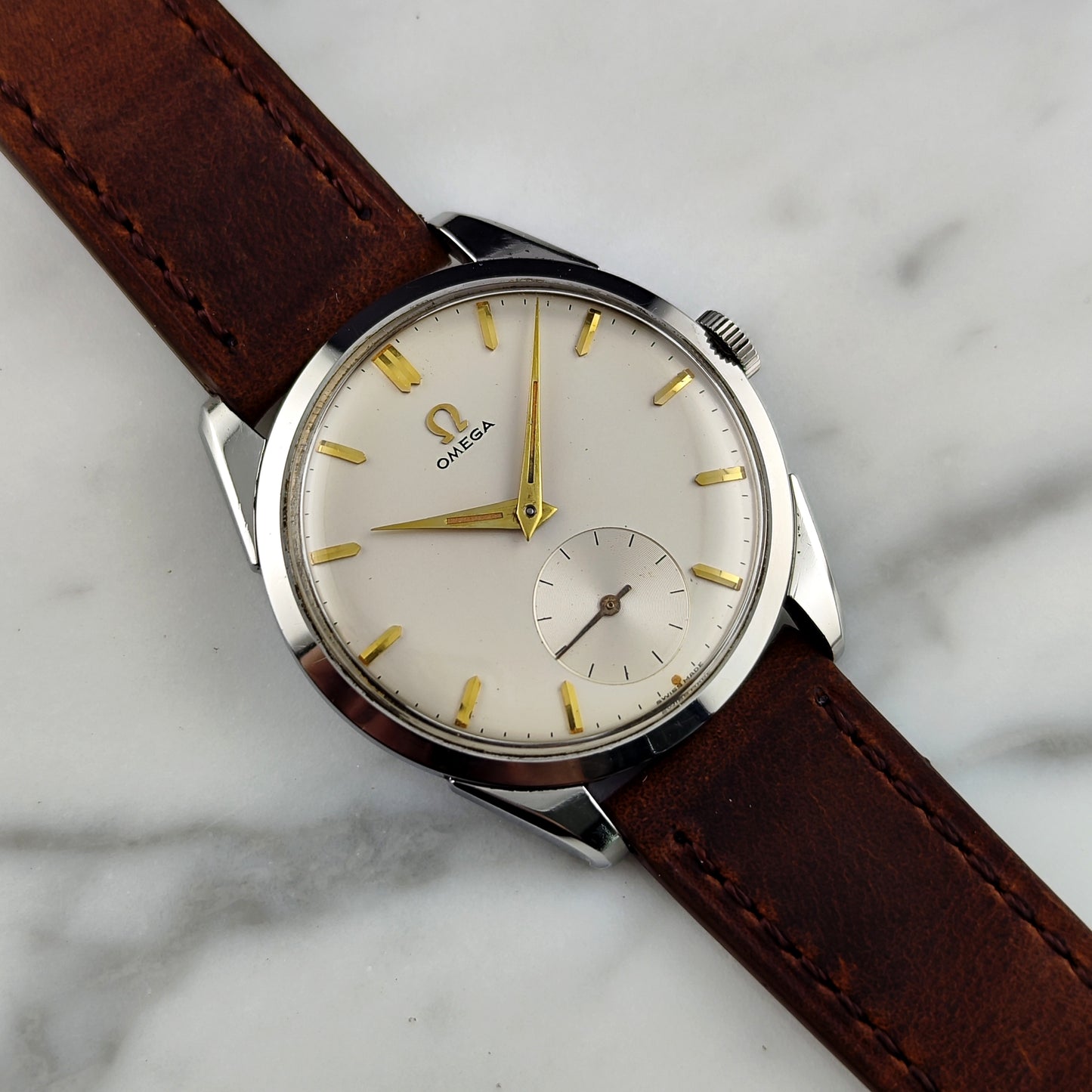 OMEGA Classic White Dial Gold 1956 [REF. 2900-3]