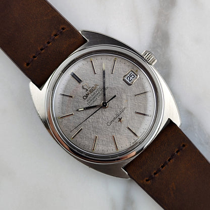 Omega Constellation Automatic Date C-Shape Linen Dial 1968 – Bild 1