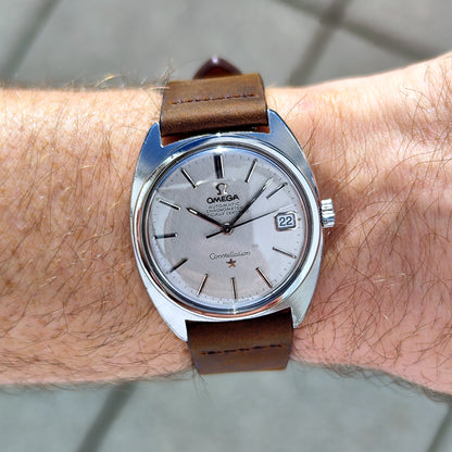 Omega Constellation Automatic Date C-Shape Linen Dial 1968 – Bild 2