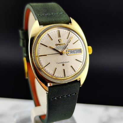 OMEGA Constellation C-Shape Gold White Dial German Day-Date 1970 [REF. 168.029]
