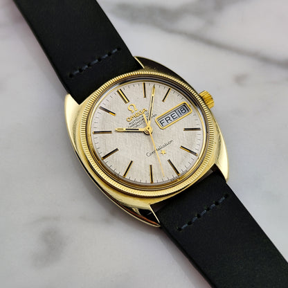 OMEGA Constellation C-Shape Gold White Dial German Day-Date 1970 [REF. 168.029]