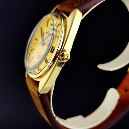 OMEGA Constellation C-Shape Gold Linen Dial 1970 [REF. 168.017]