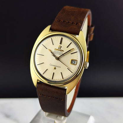 Omega Constellation C-Shape Gold White Dial 1966 [REF. 168.017]