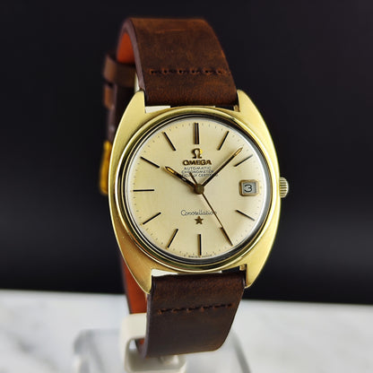 Omega Constellation C-Shape Gold White Dial 1966 [REF. 168.017]