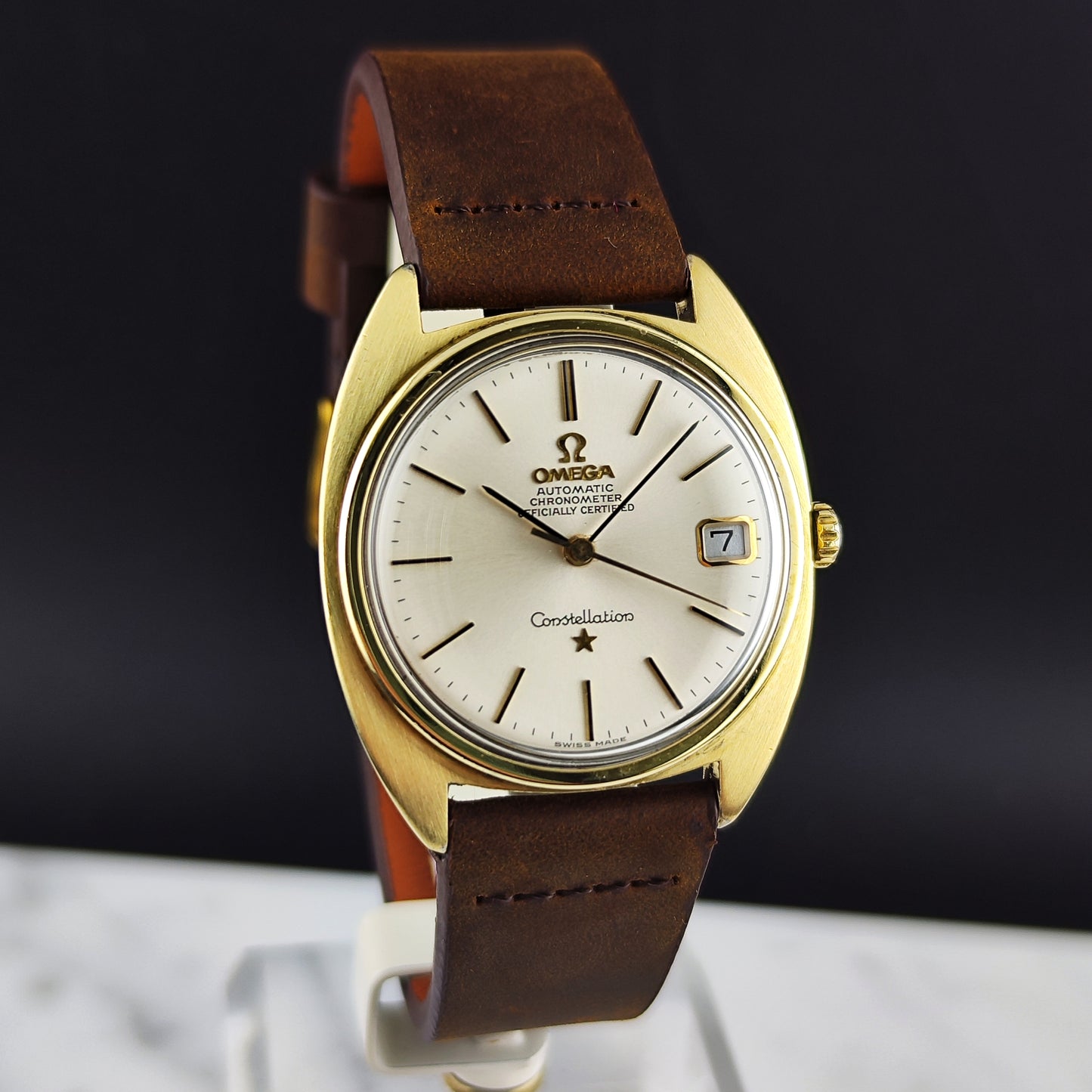 Omega Constellation C-Shape Gold White Dial 1966 Serviced 07/2026 [REF. 168.017]