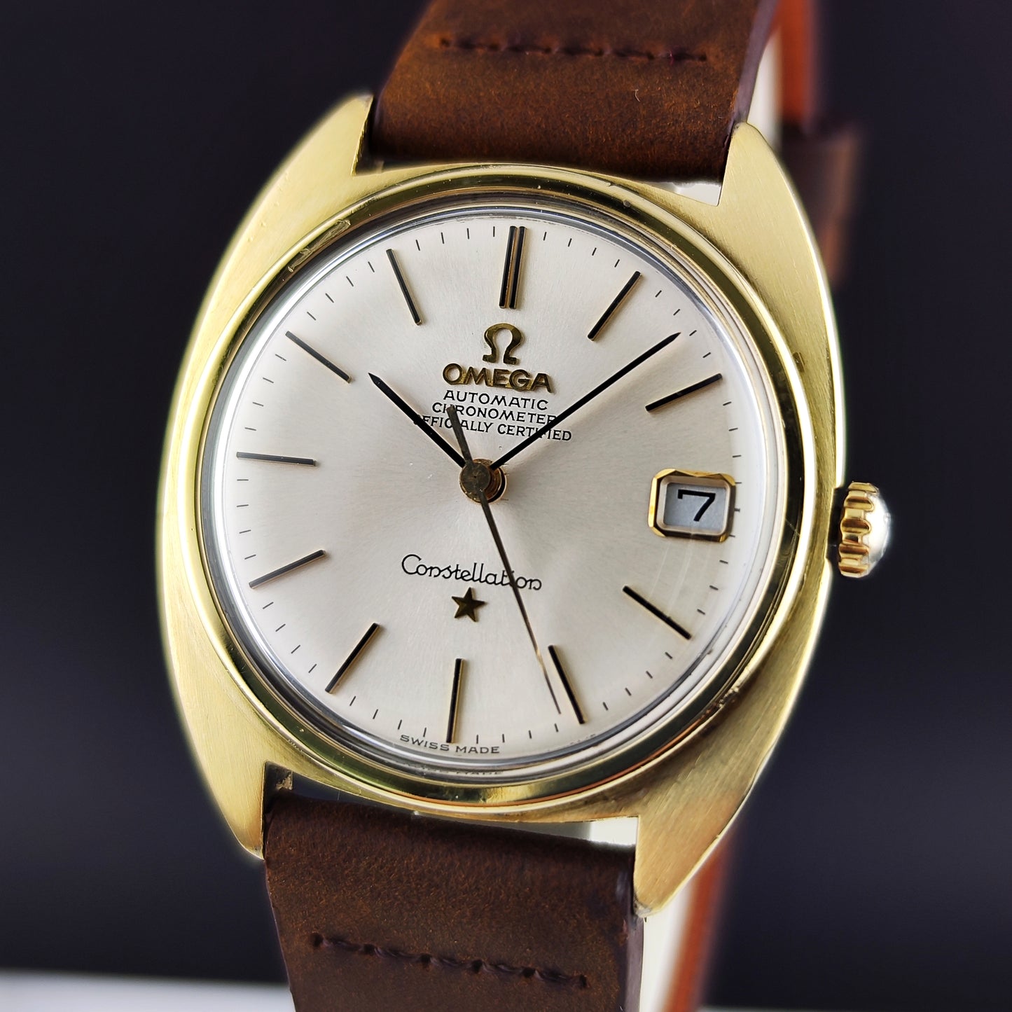 Omega Constellation C-Shape Gold White Dial 1966 Serviced 07/2026 [REF. 168.017]