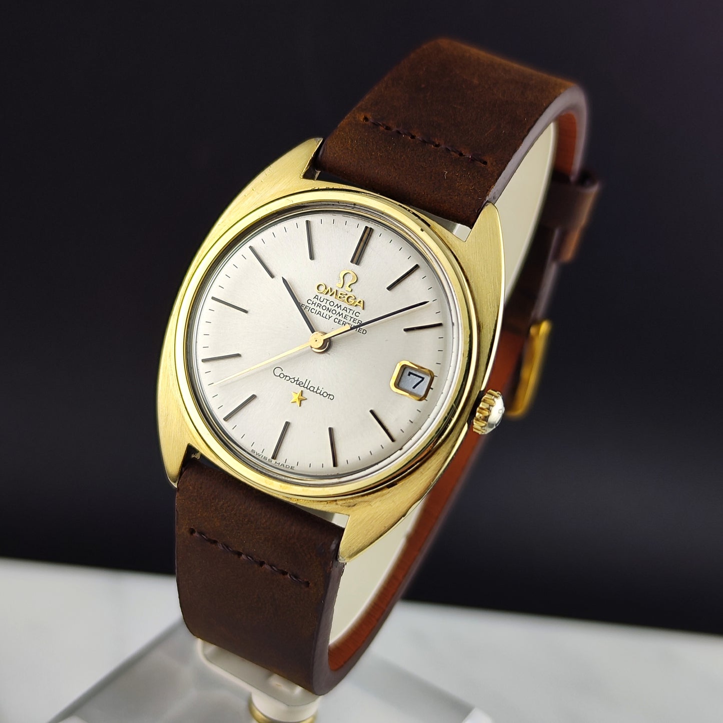 Omega Constellation C-Shape Gold White Dial 1966 Serviced 07/2026 [REF. 168.017]