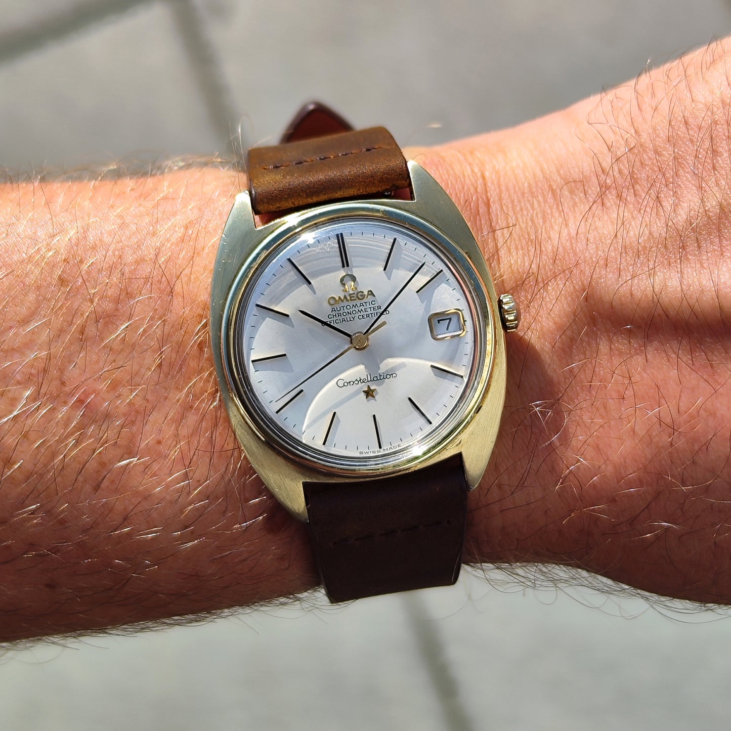 Omega Constellation C-Shape Gold White Dial 1966 Serviced 07/2026 [REF. 168.017]