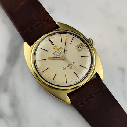 Omega Constellation C-Shape Gold White Dial 1966 [REF. 168.017]