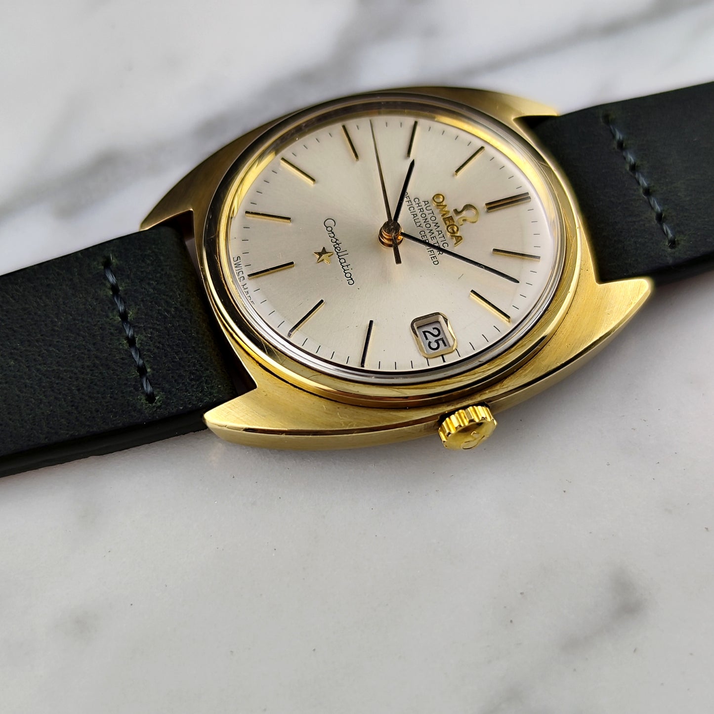 OMEGA Constellation C-Shape Gold White Dial 1966 [REF. 168.017]