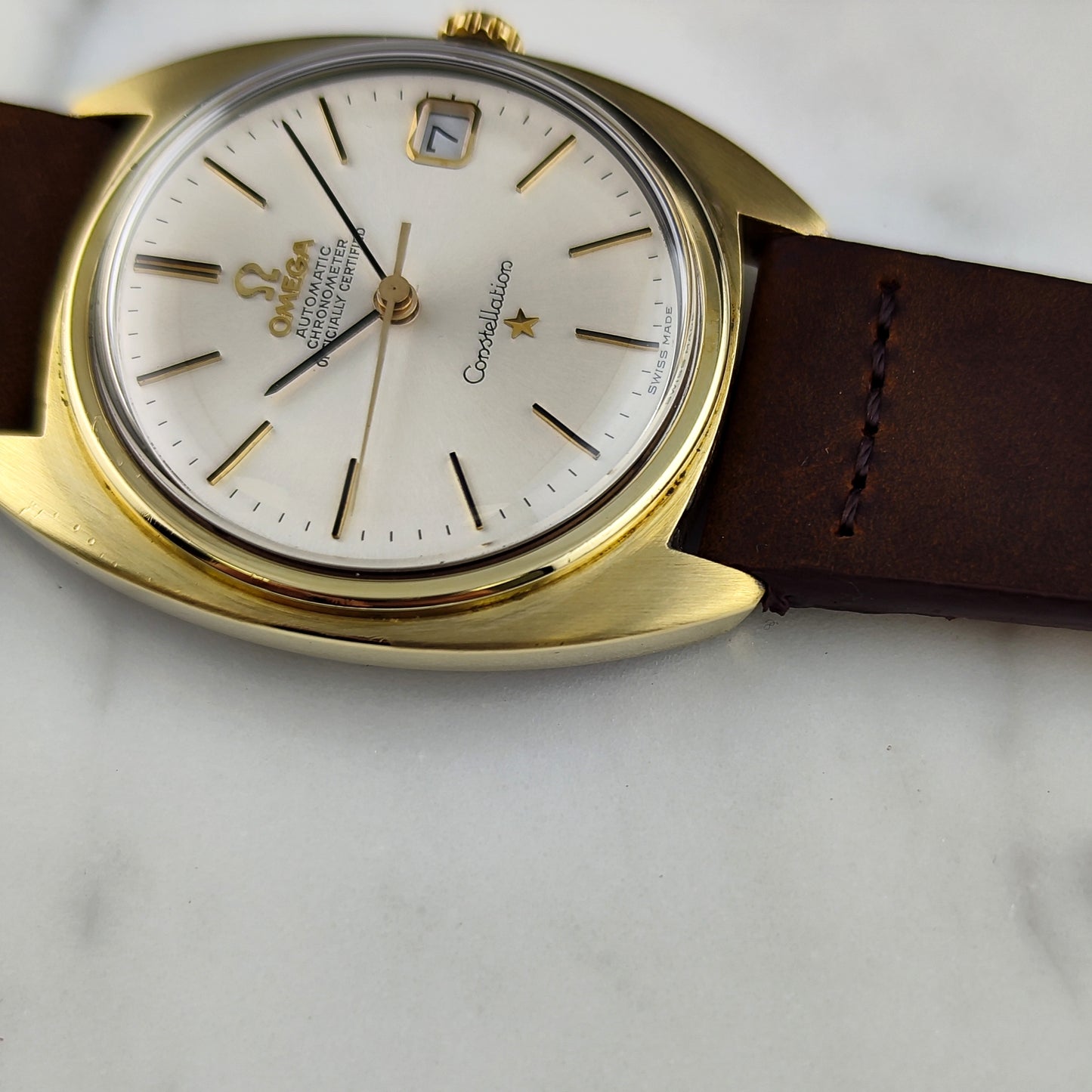 Omega Constellation C-Shape Gold White Dial 1966 Serviced 07/2026 [REF. 168.017]