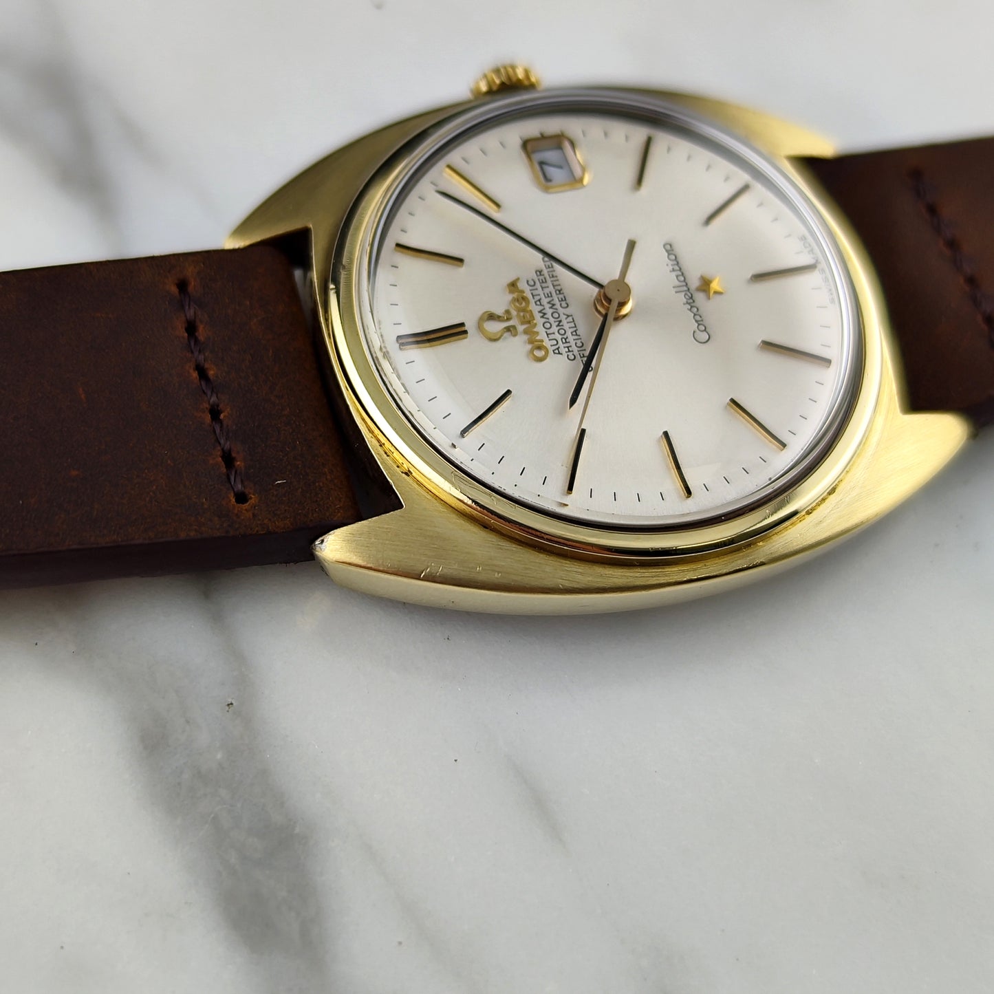 Omega Constellation C-Shape Gold White Dial 1966 Serviced 07/2026 [REF. 168.017]