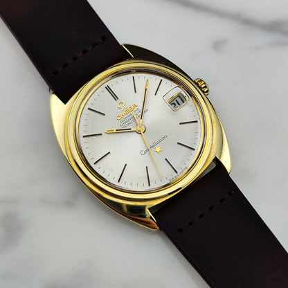OMEGA Constellation C-Shape Gold White Dial 1968 Original Crystal [REF. 168.017]