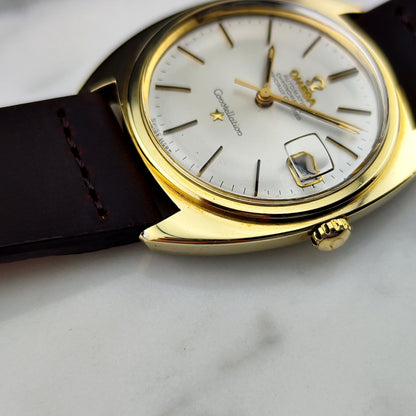 OMEGA Constellation C-Shape Gold White Dial 1968 Original Crystal [REF. 168.017]