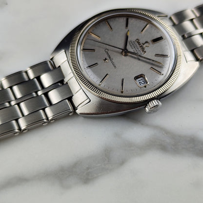 Omega Constellation C-Shape Linen Dial 18ct Bezel 1968 [REF. 168.027]