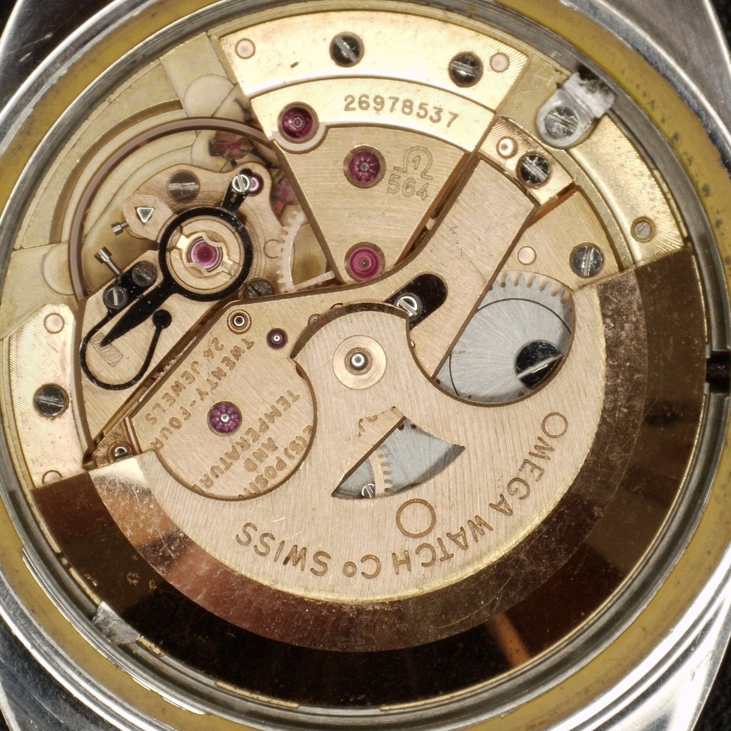 Omega Constellation C-Shape Linen Dial 18ct Bezel 1968 [REF. 168.027]