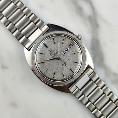 Omega Constellation C-Shape Linen Dial German Day-Date 1968 [REF. 168.019]