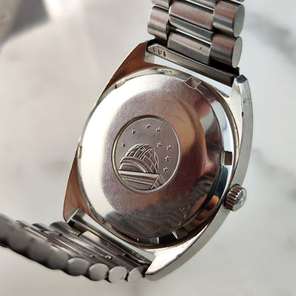 Omega Constellation C-Shape Linen Dial German Day-Date 1968 [REF. 168.019]