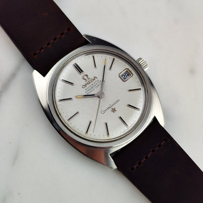 OMEGA Constellation C-Shape Linen Dial Silver 1968 [REF. 168.017]